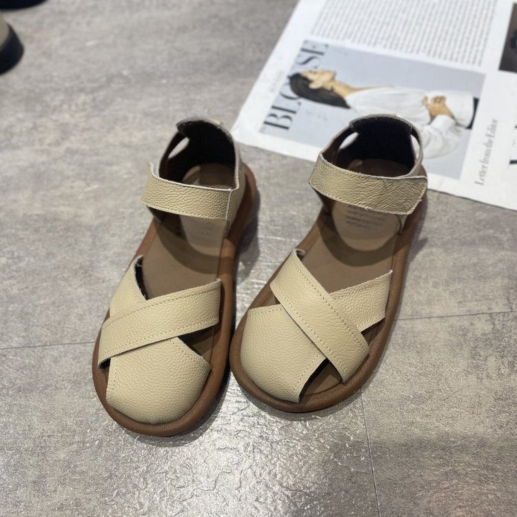 Womens Breathable Roman Sandals With A Closed Heel foto 3
