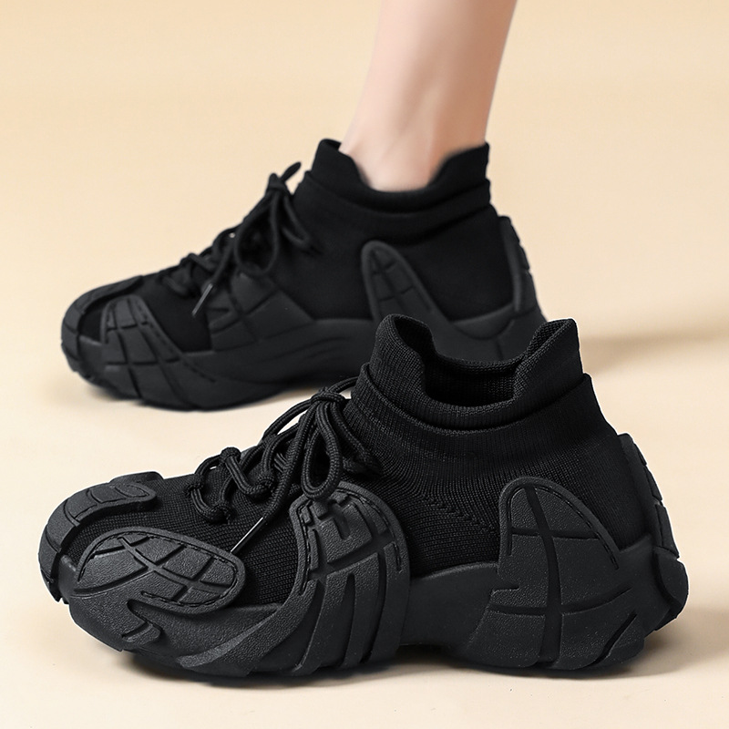 Fashion Retro Sneaker Flyknit Casual Shoes Platform foto 3