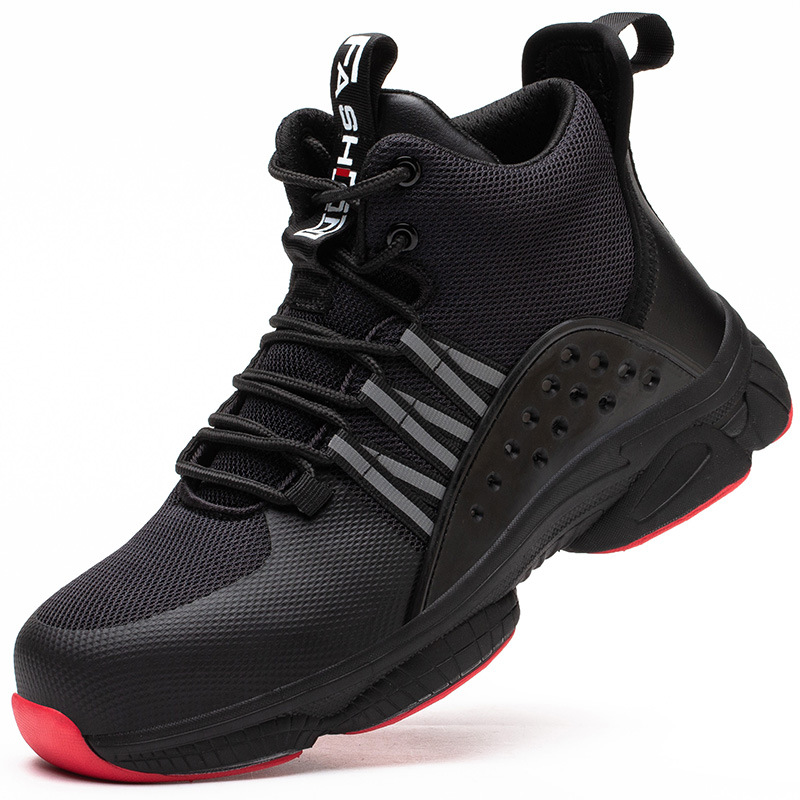 Rubber Cloth Men's Winter Wear-resistant Labor Protection Shoes foto 2