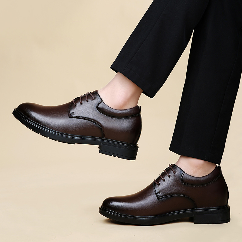 Business Leather Shoes Gentleman Formal Casual Shoes Spring Low-top Leather Surface foto 5