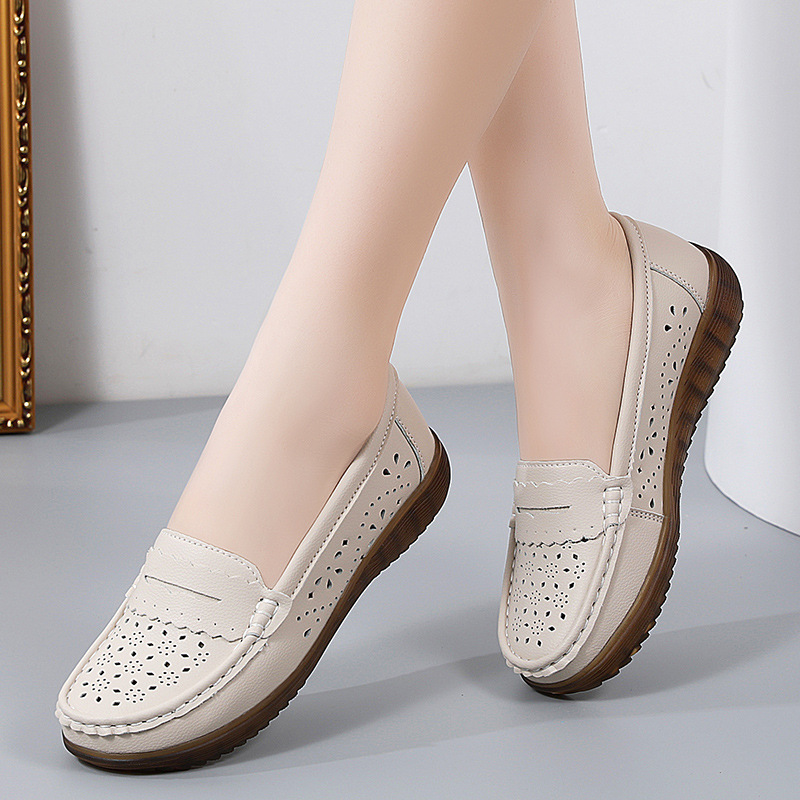 Tendon Bottom Soft Bottom Cutout Breathable Shoes Flat Hole Shoes foto 3