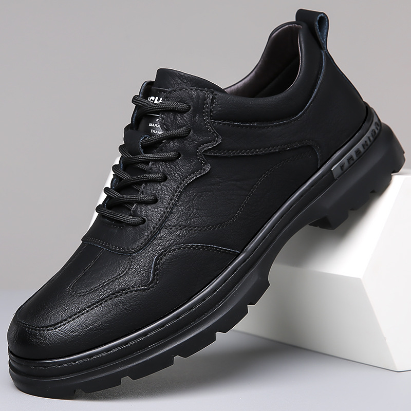 Men's Daily Casual Leather Shoes Outdoor Mountaineering foto 5