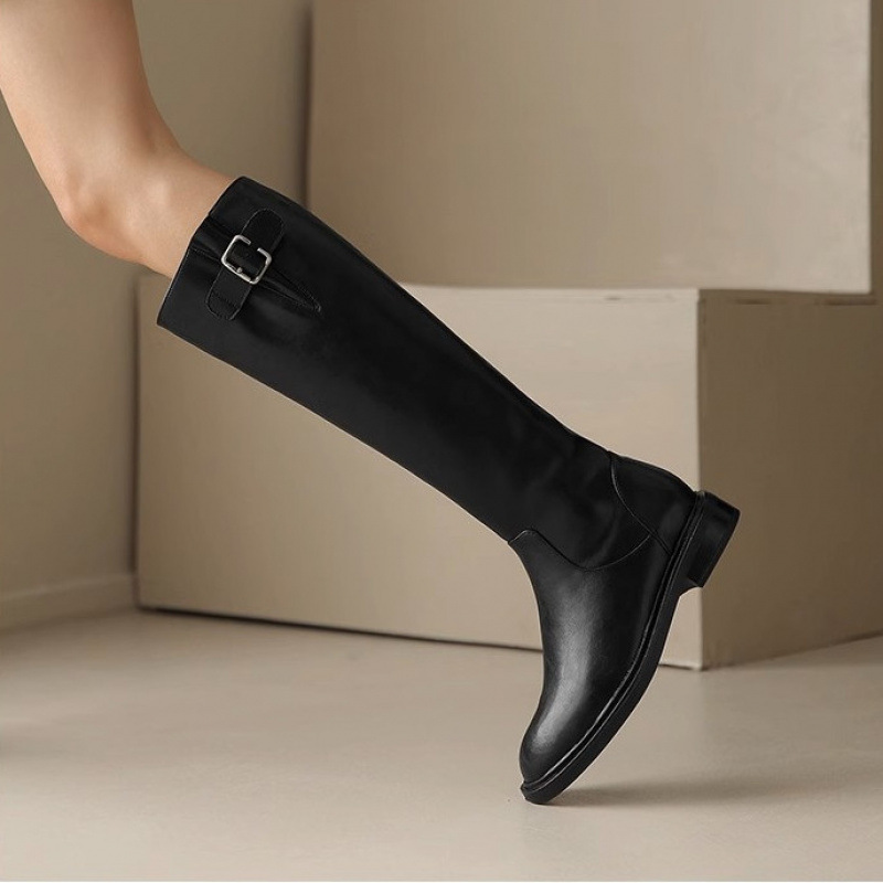 Slimming Tall Boots Womens Flat Knee-high Boots foto 5
