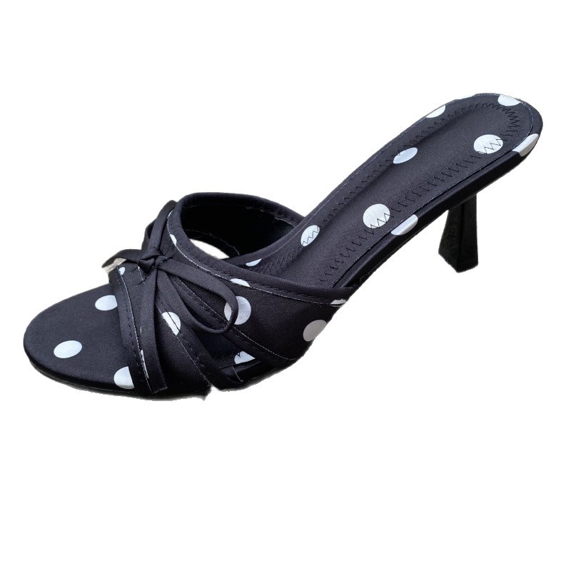 Sexy Polka-Dot Bow-Knot Slippers For Women foto 4