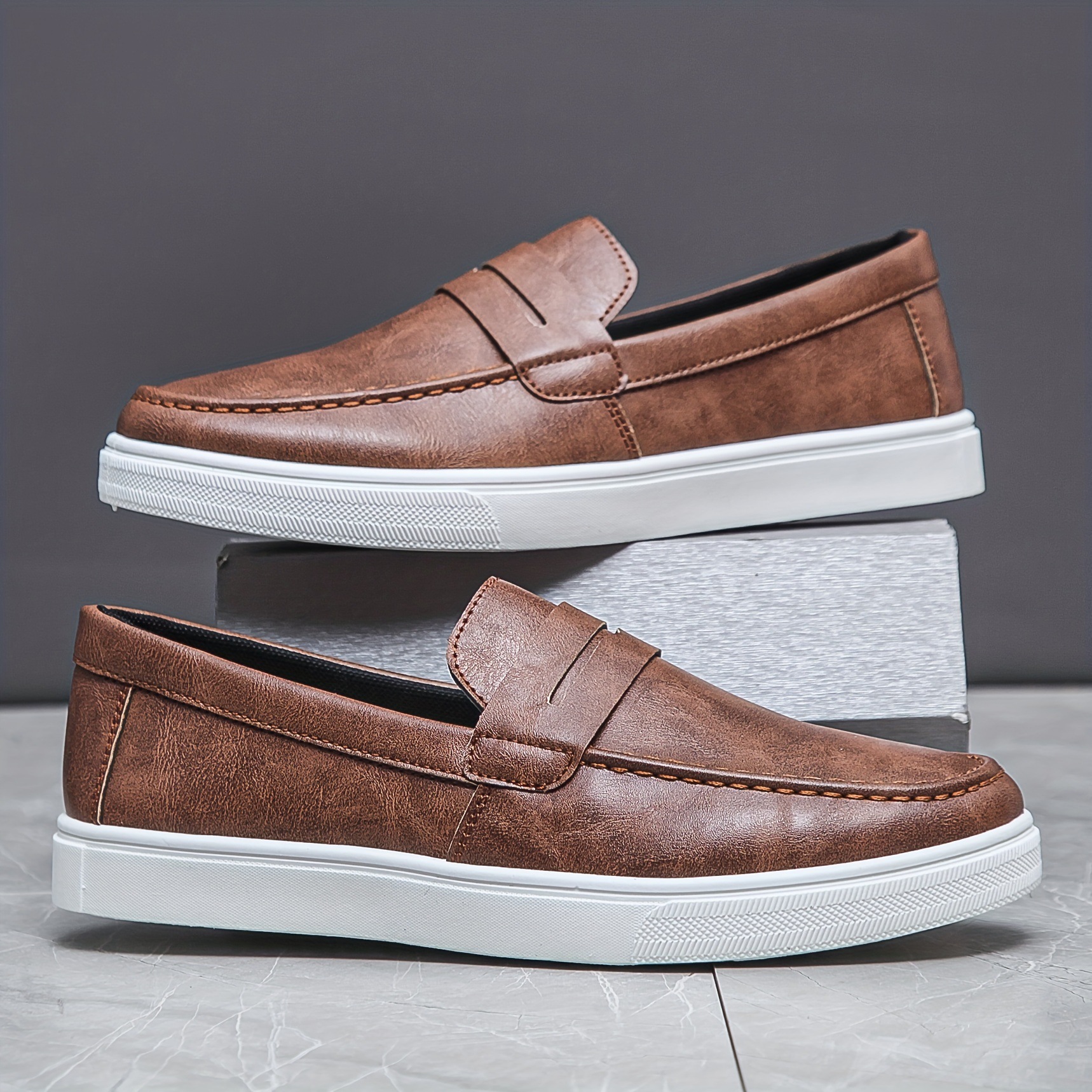 European And American Men's Solid Casual Shoes foto 4