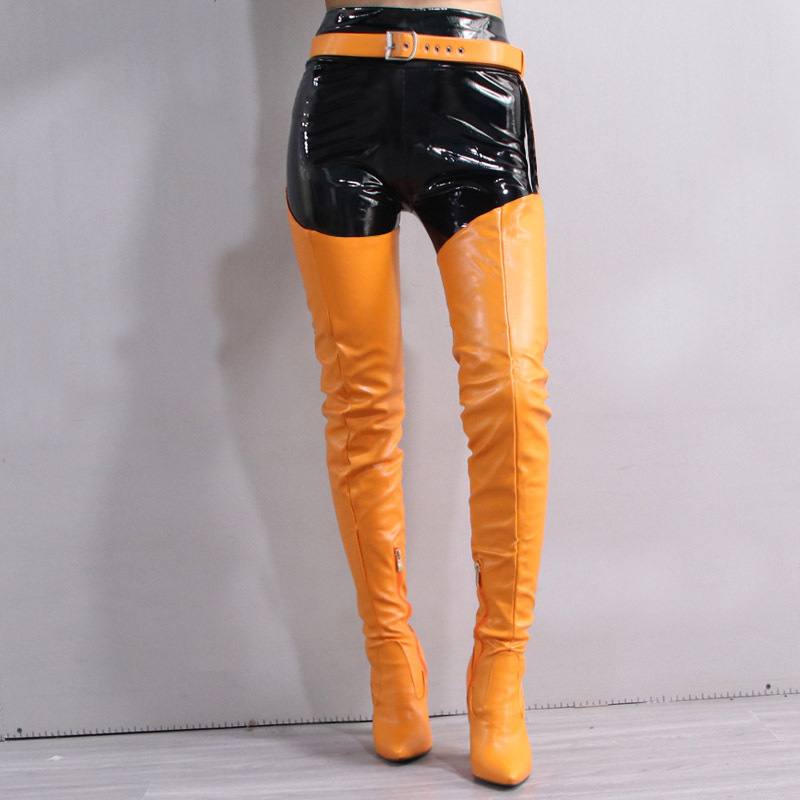 Womens New FallWinter Over-the-Knee Boots With A Sexy Belt Design foto 2