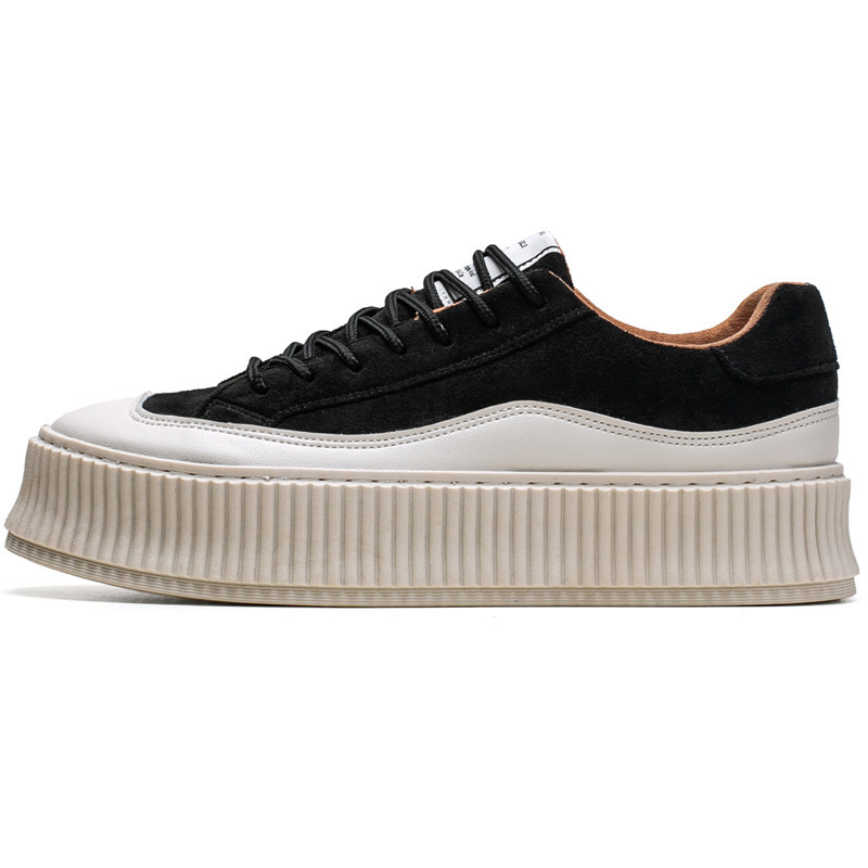 Hong Kong Style Thick Bottom Height Increasing Canvas Shoes foto 4