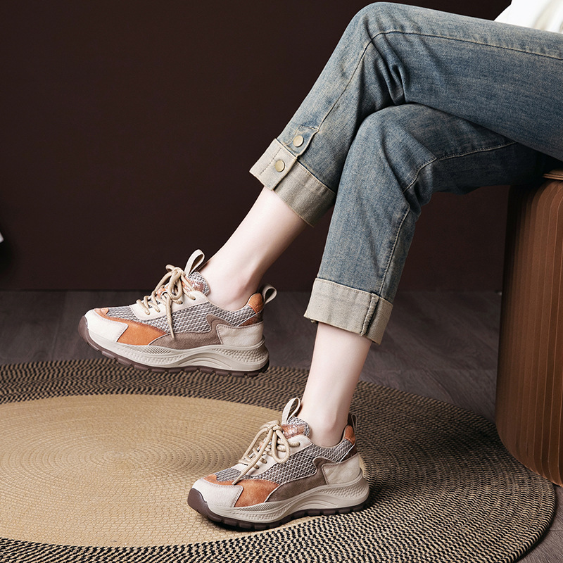 Womens Retro Casual Soft-soled Sneakers foto 4