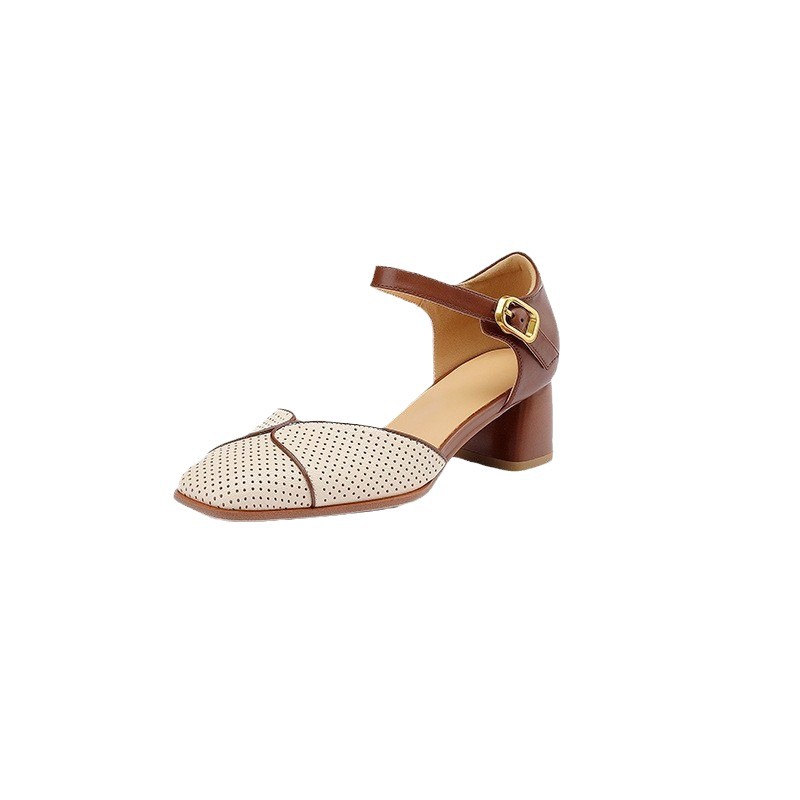 Closed-toe Sandals For Women Mid-heel Perfect With Summer Dresses foto 2