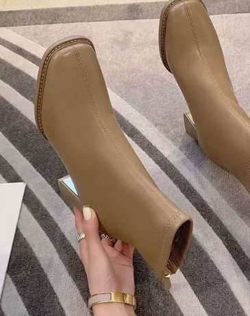 Fallwinter Chunky Heel Ankle Boots foto 4