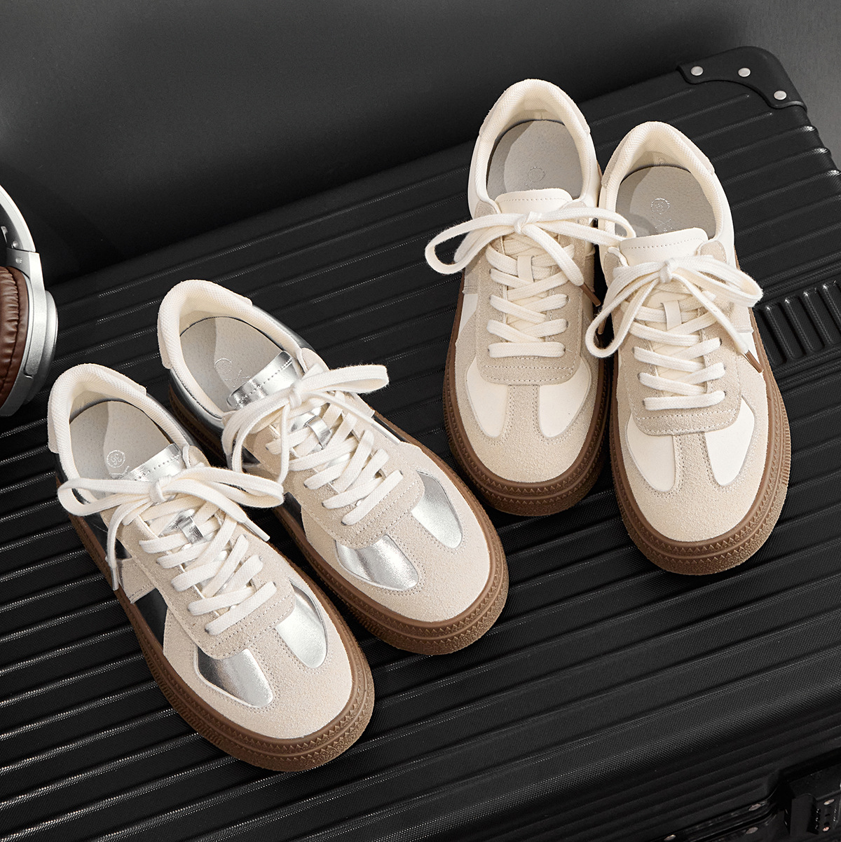Retro Round Toe Sports Board Shoes Casual foto 3
