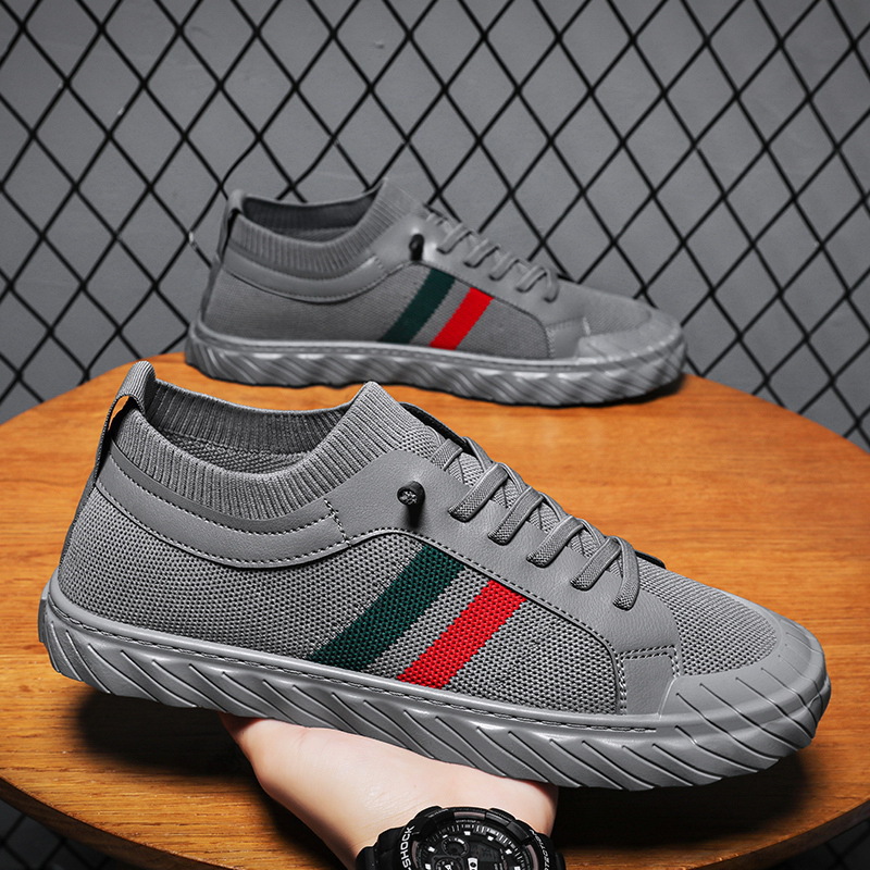 Flyknit Men's Shoes Breathable Casual Versatile Sneakers foto 2