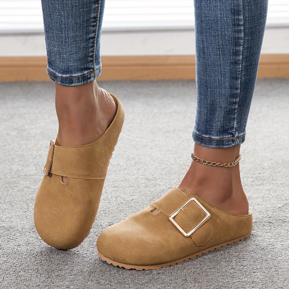 Women's Closed Toe Low Top Canvas Slippers foto 2