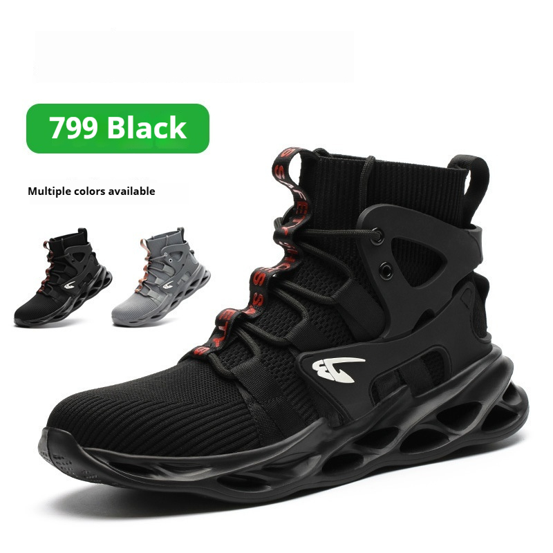 High-top Safety Boots Smash And Pierce Resistant Steel Tips foto 3