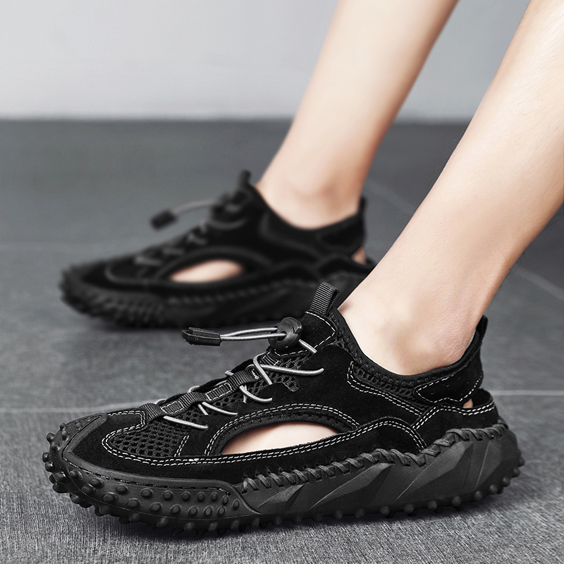 Men's Outerwear Sports Sandals Hole Non-slip Hollow Wading Shoes foto 4