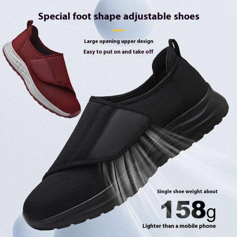 Men's And Women's Fat And Swollen Feet Bowton Wide Big Feet Special Shoes Postoperative Recovery Shoes Comfortable Breathable Sneakers foto 3