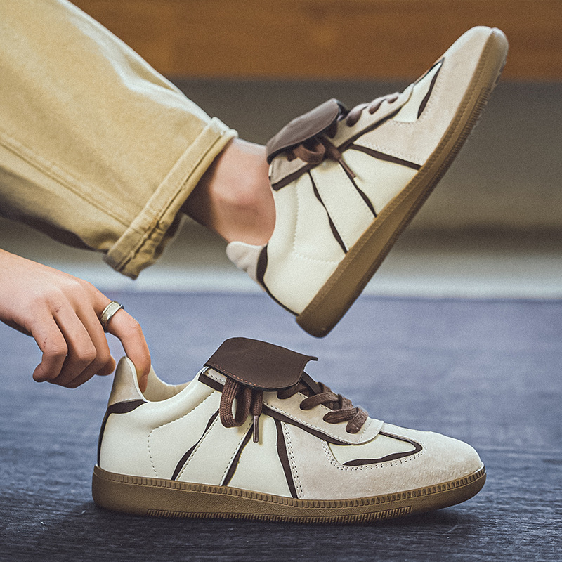 Spring New Retro Casual Flat Skateboard Shoes Men's foto 3