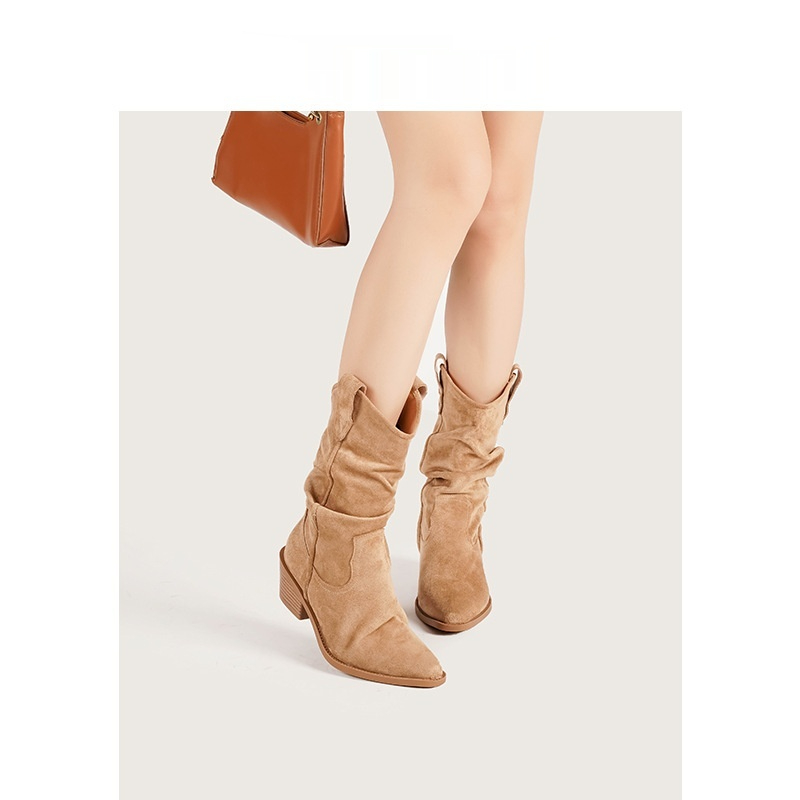 Women's Pointed-toe Slimming Ankle Bootsmartens Boots foto 3