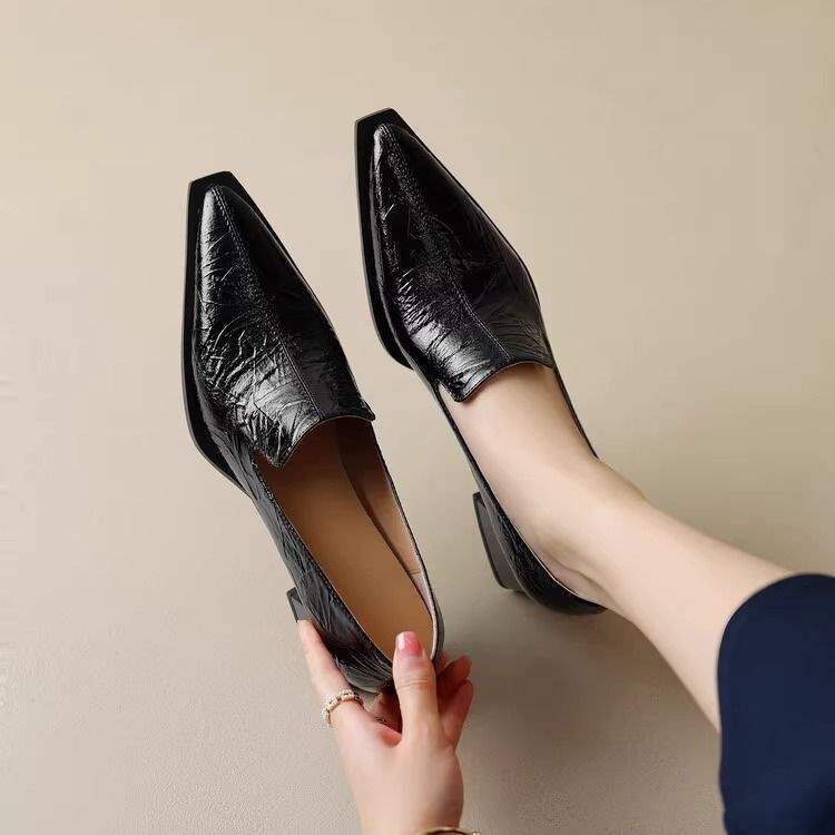 Crack Pointed Deep Mouth High Heels Women foto 3