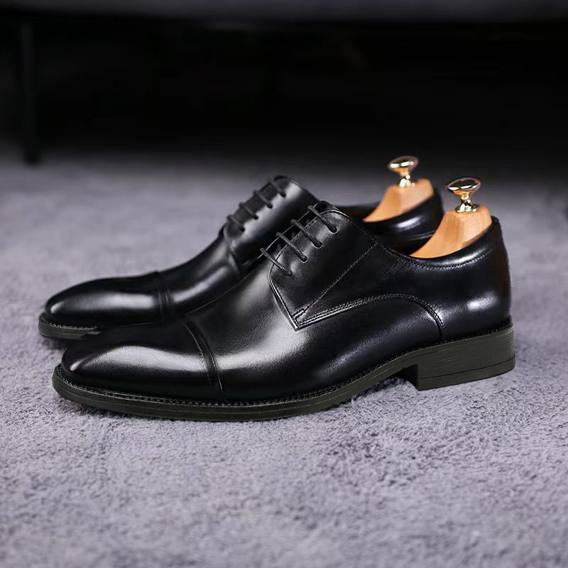 Classic Casual 3D Squaretoe Leather Shoes For Me foto 3