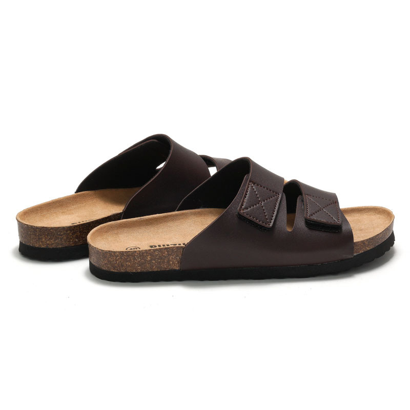 Men's Cork Slippers Slippers Velcro foto 2
