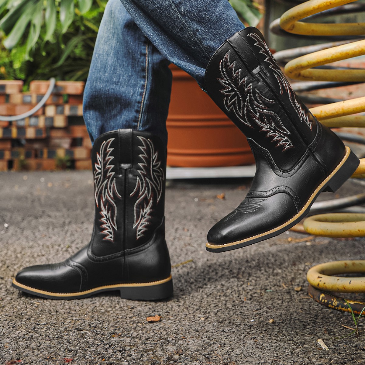 Men's Shoes Autumn New Leather Boots foto 4