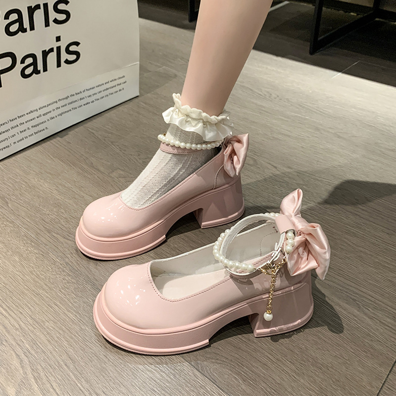 Women's Mary Jane Heels Arrival Round Toe Chunky Heel foto 5