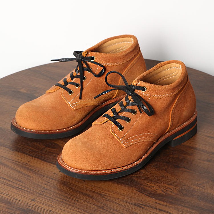 Yellow Suede First Layer Cowhide High-top Work Shoes foto 3
