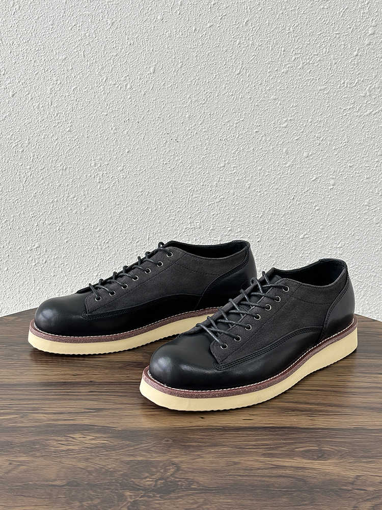 Work Shoes Color Matching Casual Retro Platform Leather Shoes foto 2