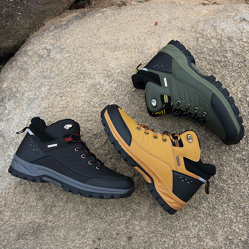 Men's Outdoor Hiking Boots High-top Single-layer Shoes foto 3
