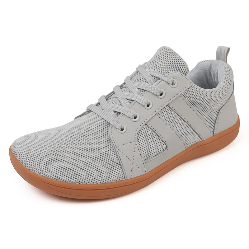 Popular Flat Casual Shoes Men And Women Wide Last Fly-knit Sneakers Couple Fitness Shoes In Stock Wholesale foto 3