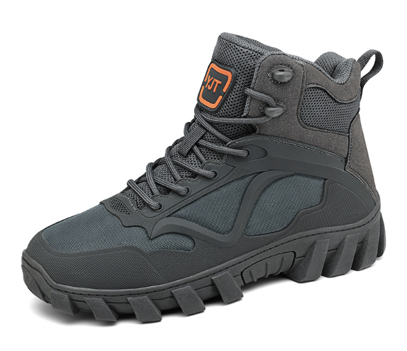 Outdoor High-top Men's Work Shoes Thick Bottom Non-slip foto 5