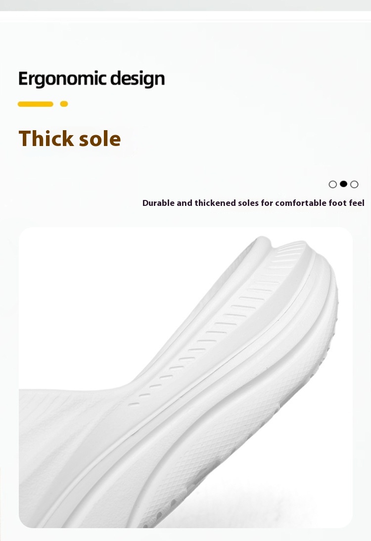Wear-resistant Beach Sandals Outdoor Leisure Shit Feeling Home Single Strap Slides Trendy Shoes foto 5