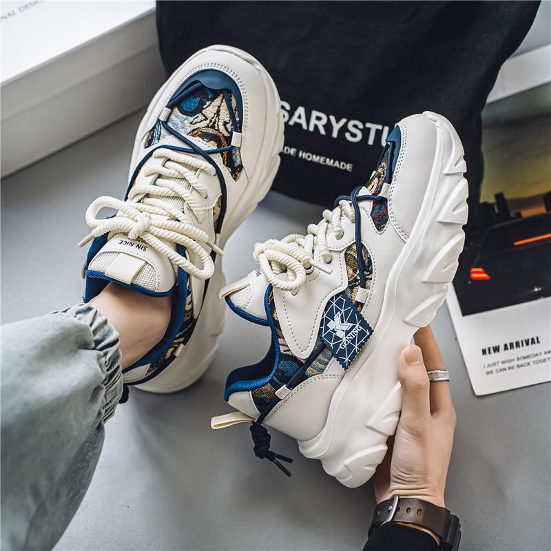 Mens Trendy Breathable Lightweight Chunky Sneakers foto 5