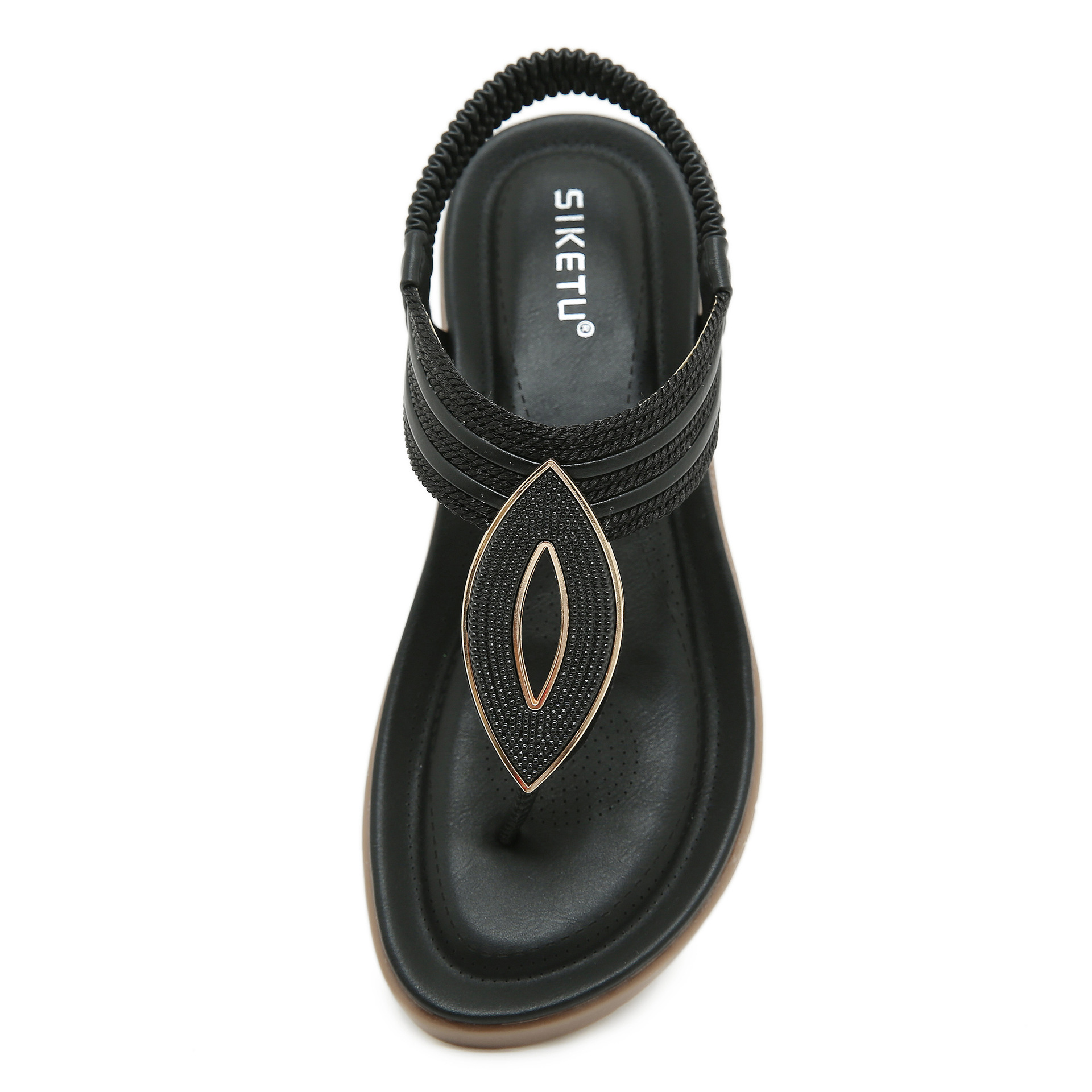 Comfortable Round-toe Large-size Flats For Seaside Vacations foto 2