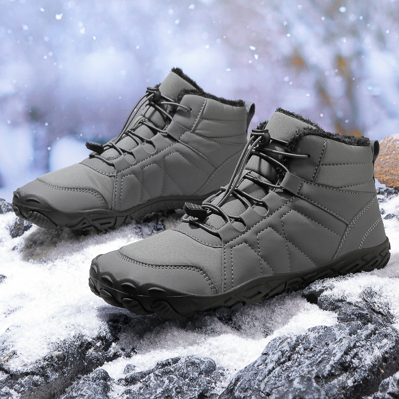 Men's Snow Boots Barefoot With Thick Fleece Sole foto 2
