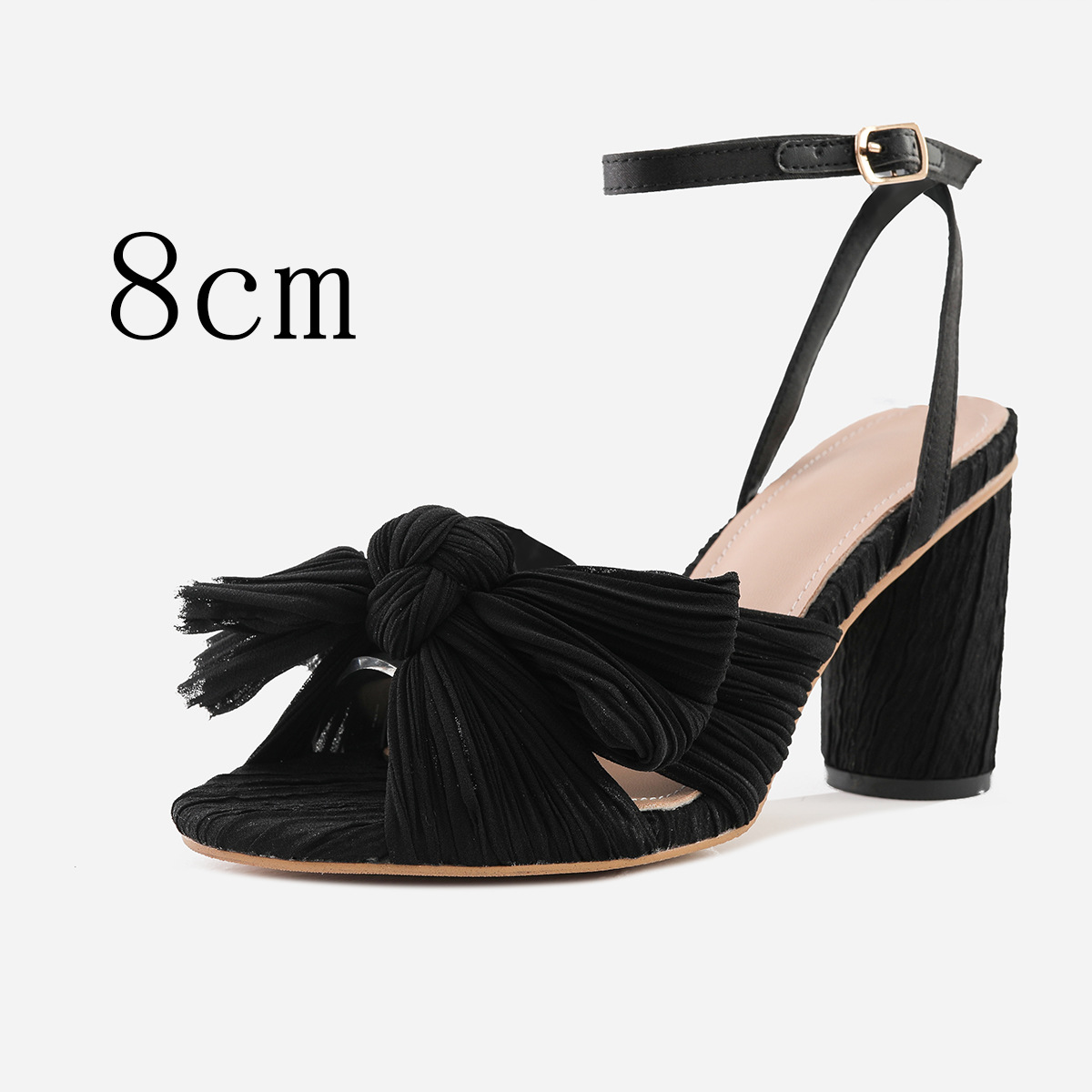 Fashion Sandals Thick Heel Bowknot foto 2