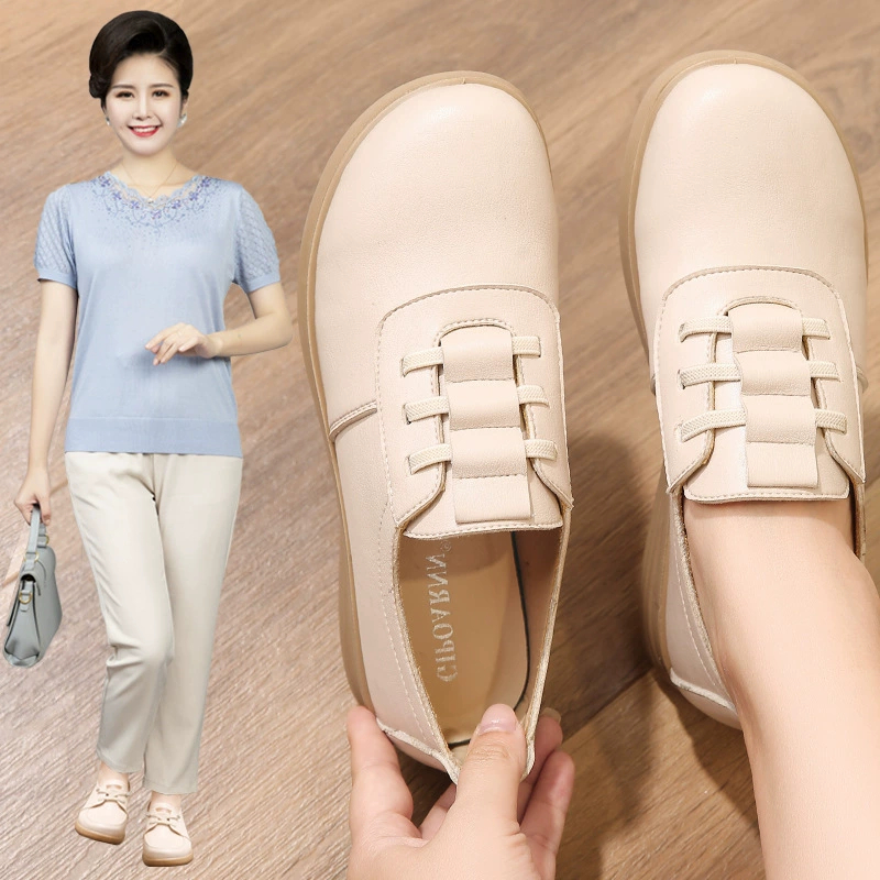 Women Orthopaedic Leather Support Walking Shoes foto 3