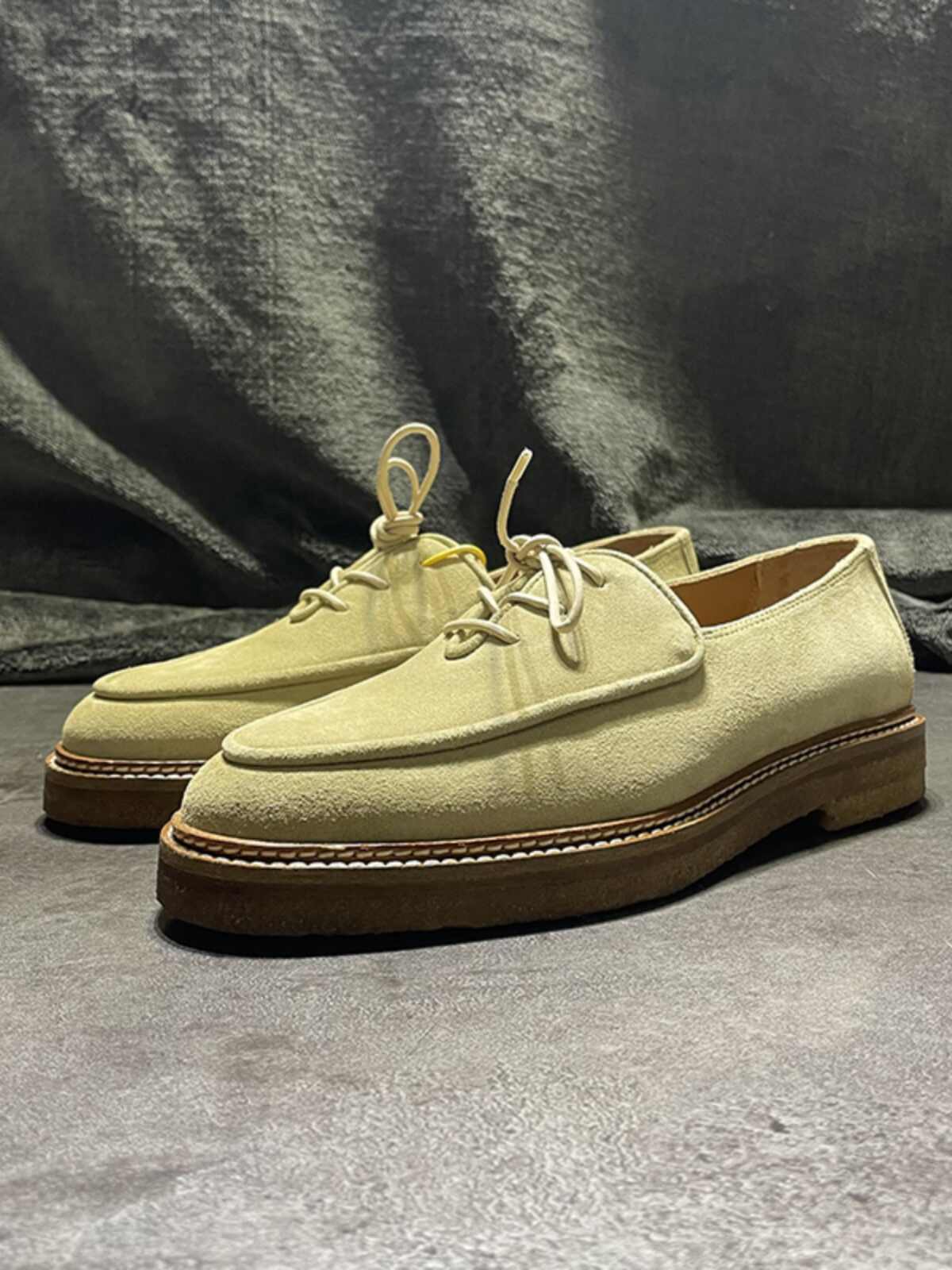National Niche OLIVIER Yupi Men's Thick Bottom Retro Loafers foto 3