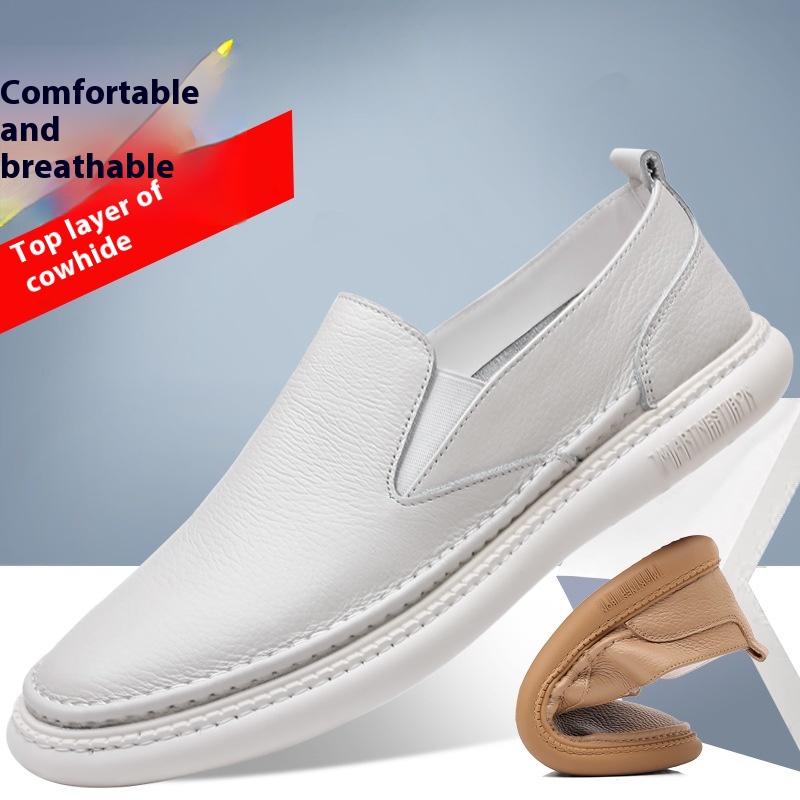 First Layer Cowhide Men's Leather Shoes Casual Leather Shoes foto 4