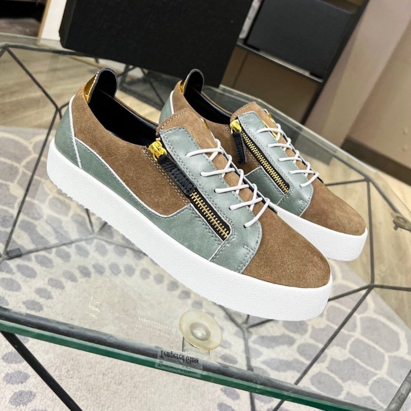 European Station Men's Cowhide Fashion Casual Board Shoes foto 3