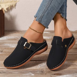 Lightweight Outdoor Casual Wedge Closed Toe Slippers For Women foto 4