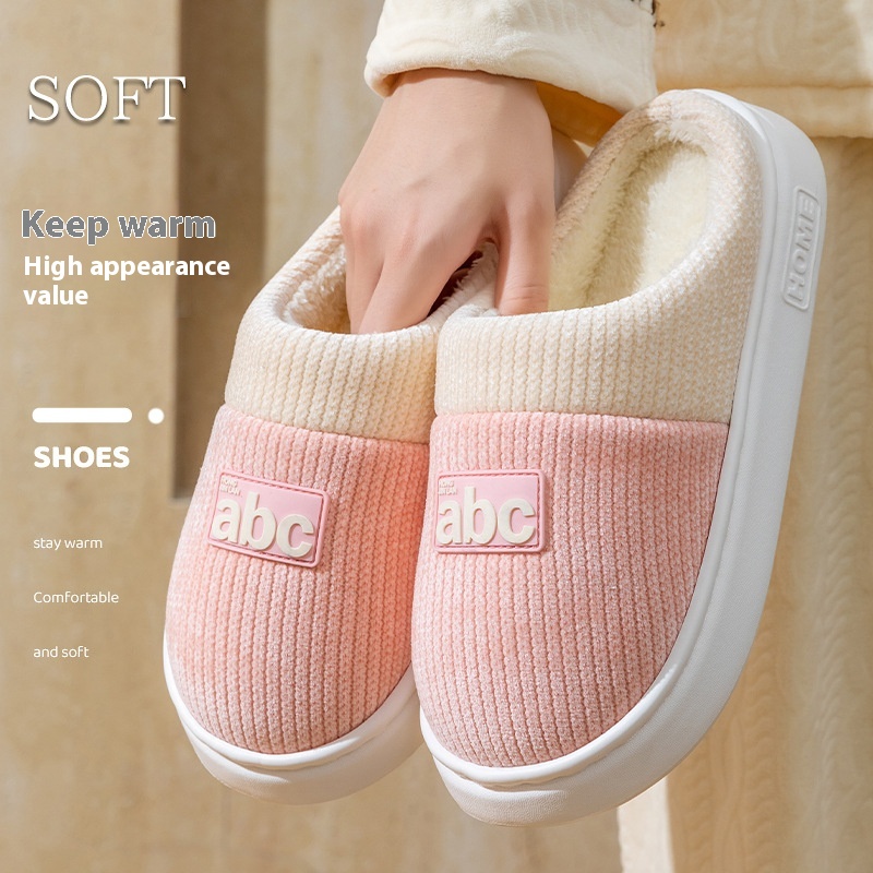 Women's Indoor Lightweight Thermal Cotton Slippers foto 4