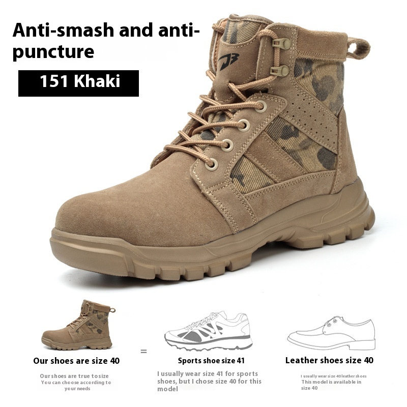Combat Boots Male High Ankle Safety Shoes foto 4