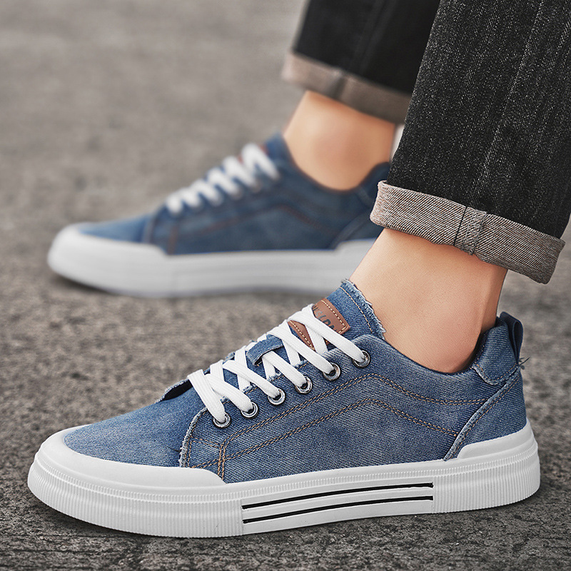 Men's Canvas Shoes Fashion Breathable Casual Sneakers foto 2