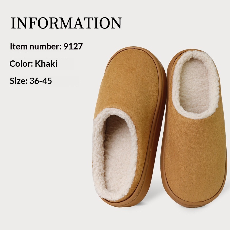 Indoor Anti-slip Plush Warm Home Thick Sole Men foto 5