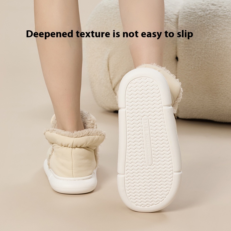 Men's Fashion Personality Down Cloth Cotton Slippers foto 3