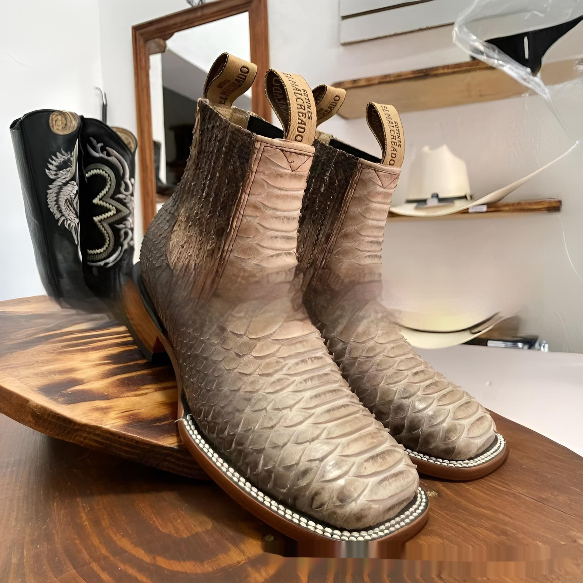 European And American Retro Men's Ankle Boots foto 5
