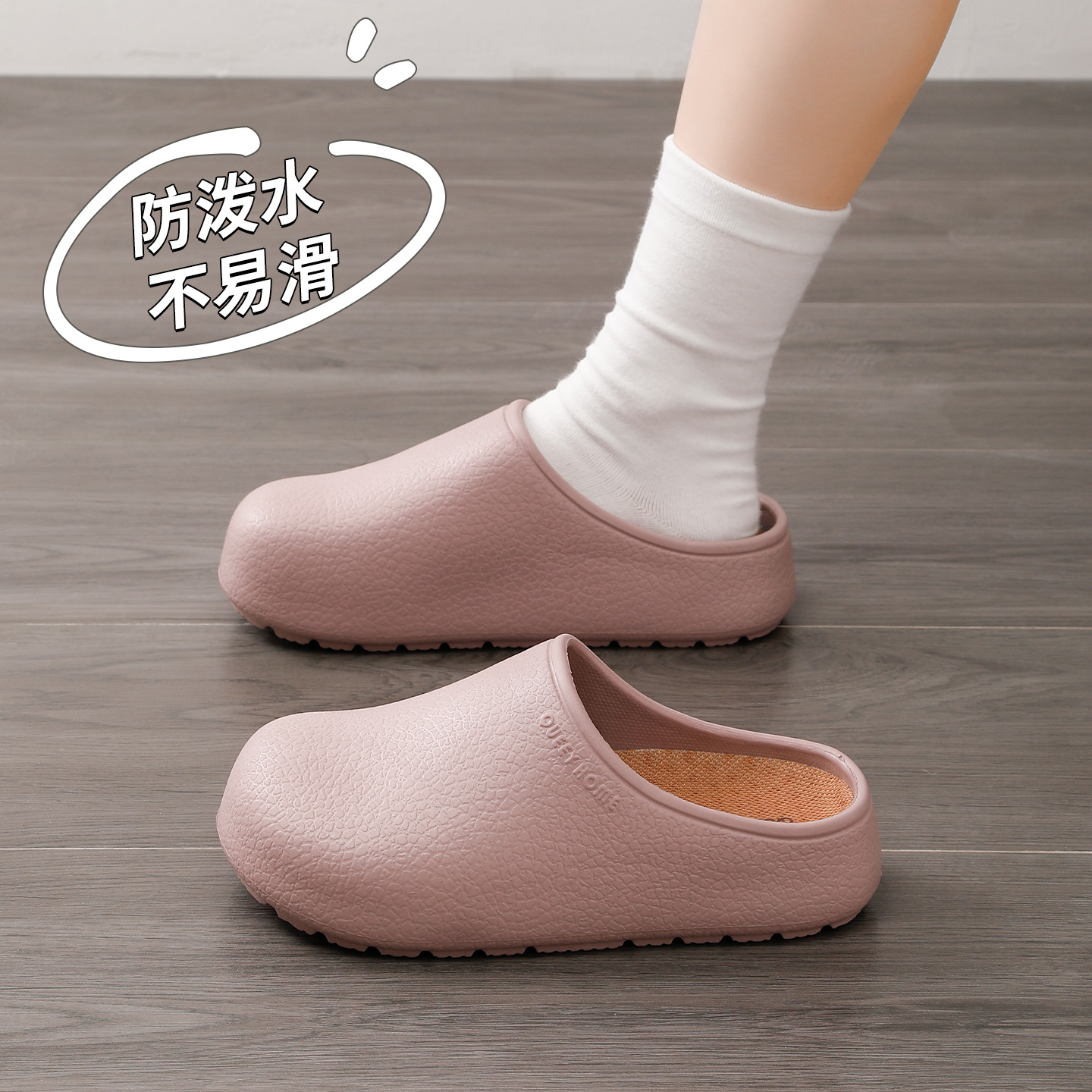 Outdoor Birkenstock-Style Women's Sandals - Soft-Sole Non-Slip Closed-Toe House Slippers - Unisex Slip-On Half Slippers foto 3