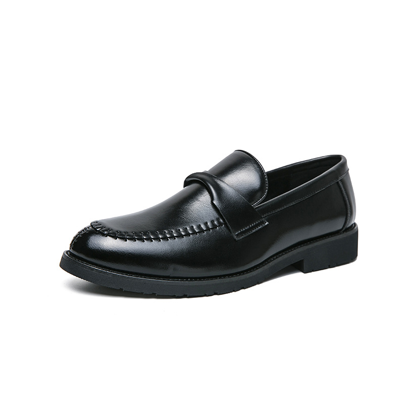 Mens Casual And Stylish Leather Shoes In British Business Style foto 4